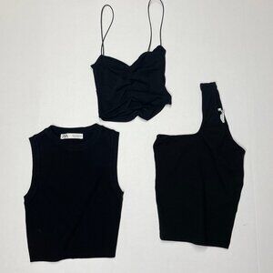 Zara Black Top Lot (set of 3)